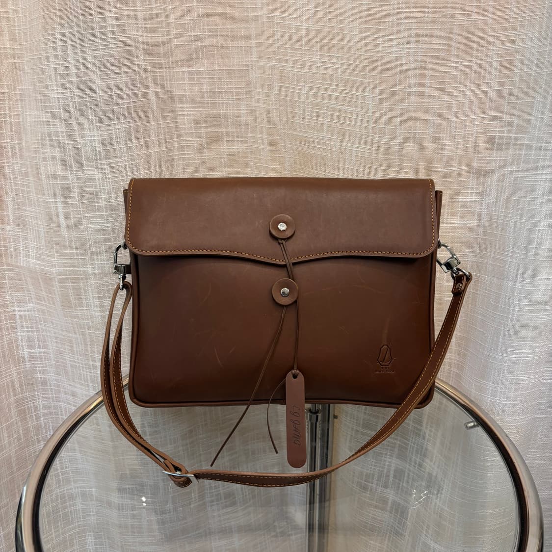  Ikju 익주 핸드메이드 가죽 브리프케이스 숄더백 상품이미지1