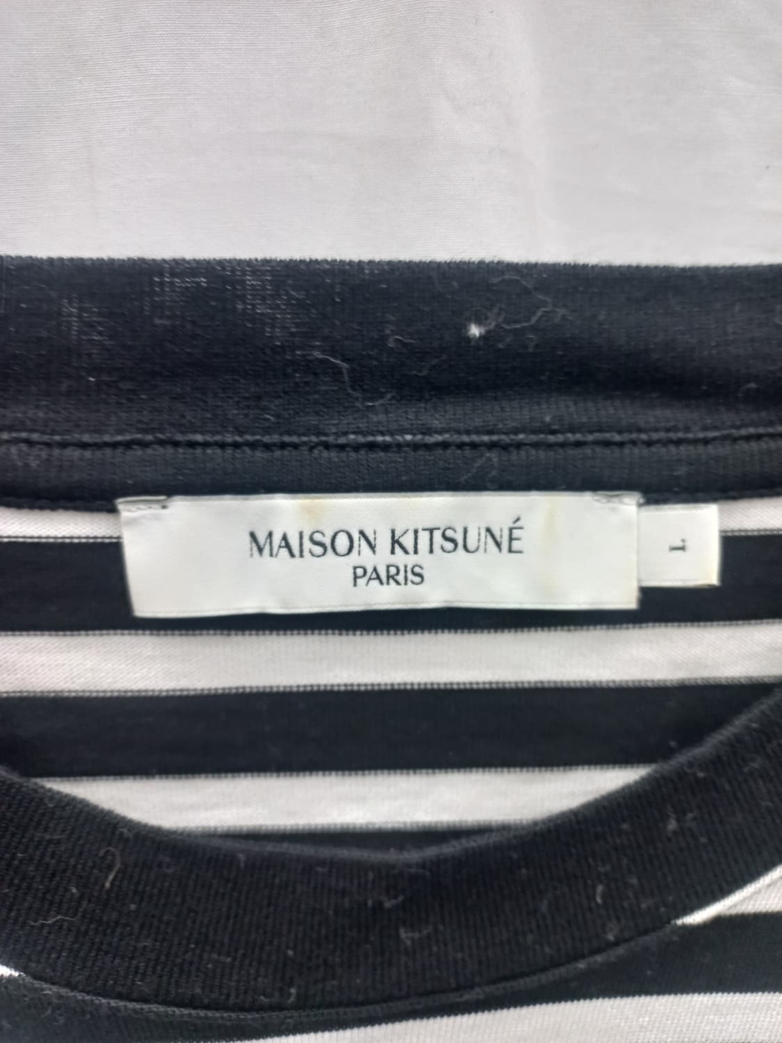 메종키츠네 스트라이프 긴팔 티셔츠 100 상품이미지3