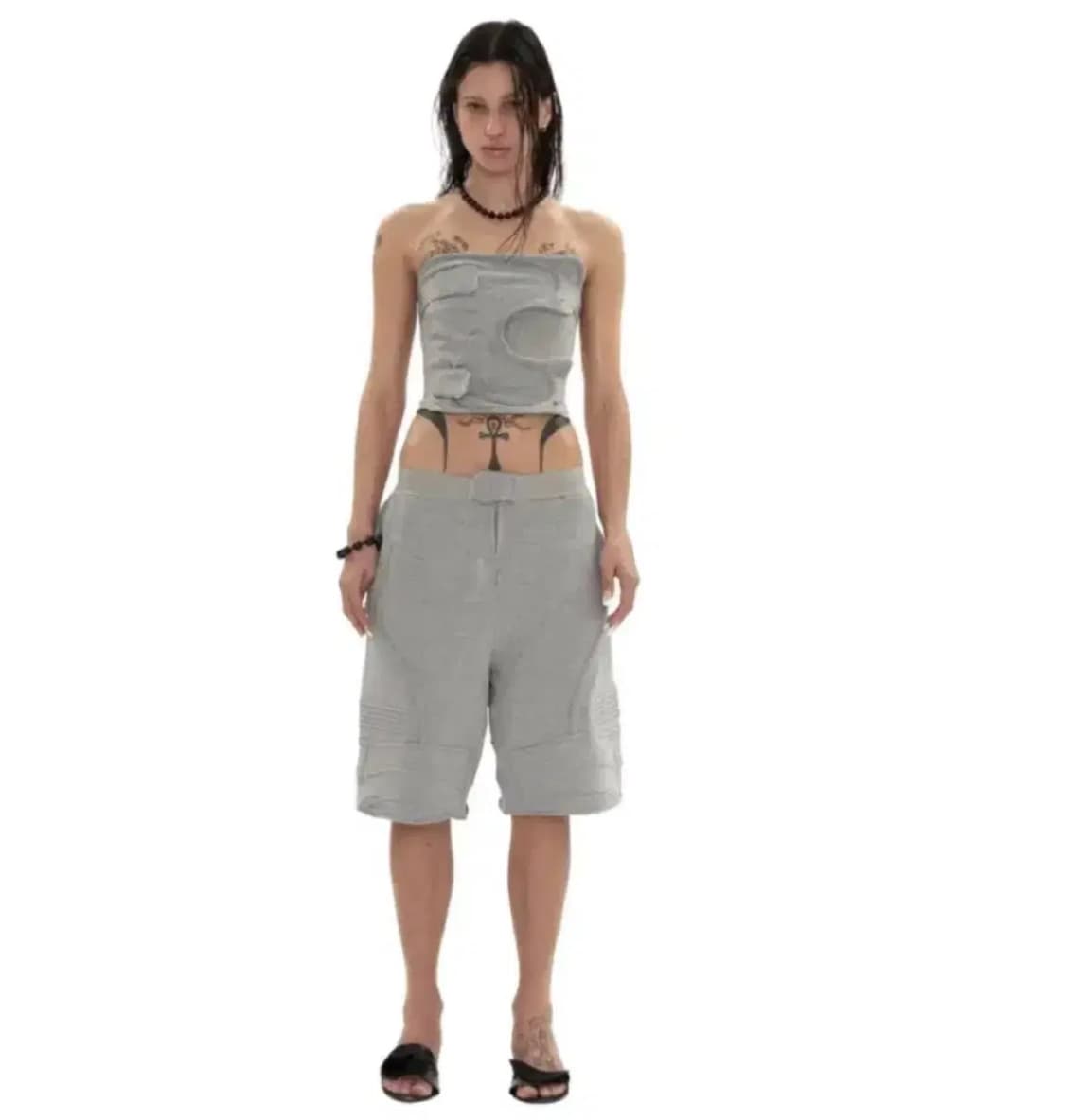 604service 바이커 탑 그레이 상품이미지1