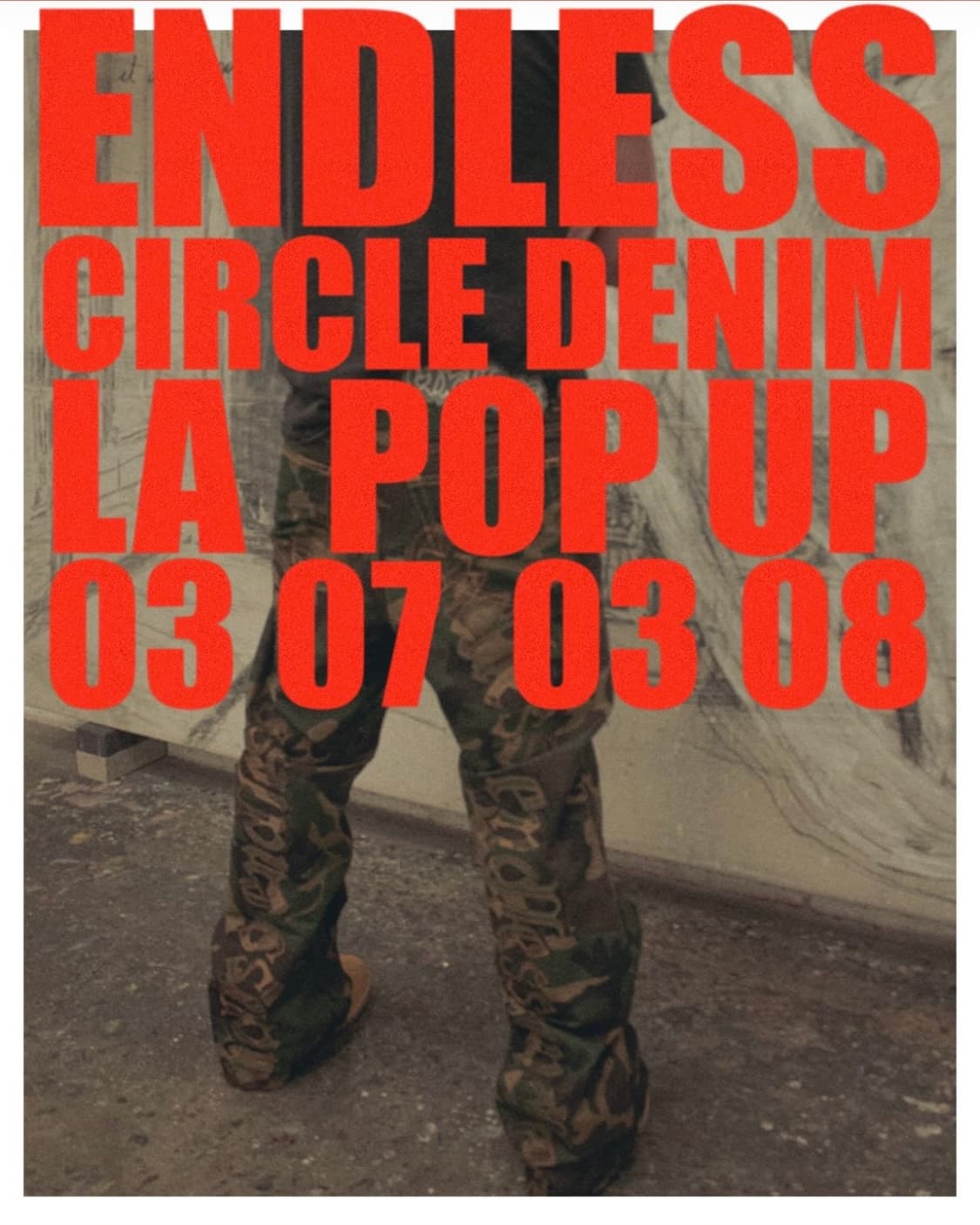 Endless Denim LA 팝업 카모팬츠 대리구매 구합니다. 상품이미지1