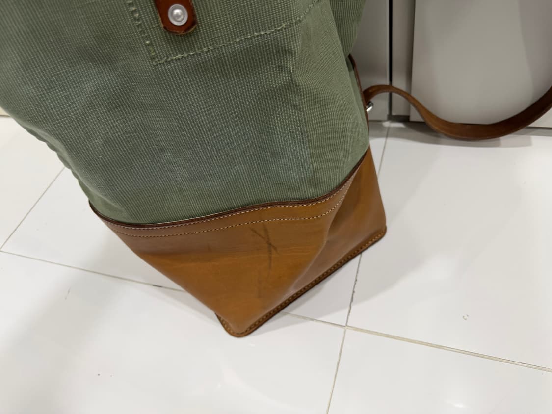 (레어 소장용) 귀한 스위스군 캔버스가죽백 상품이미지5