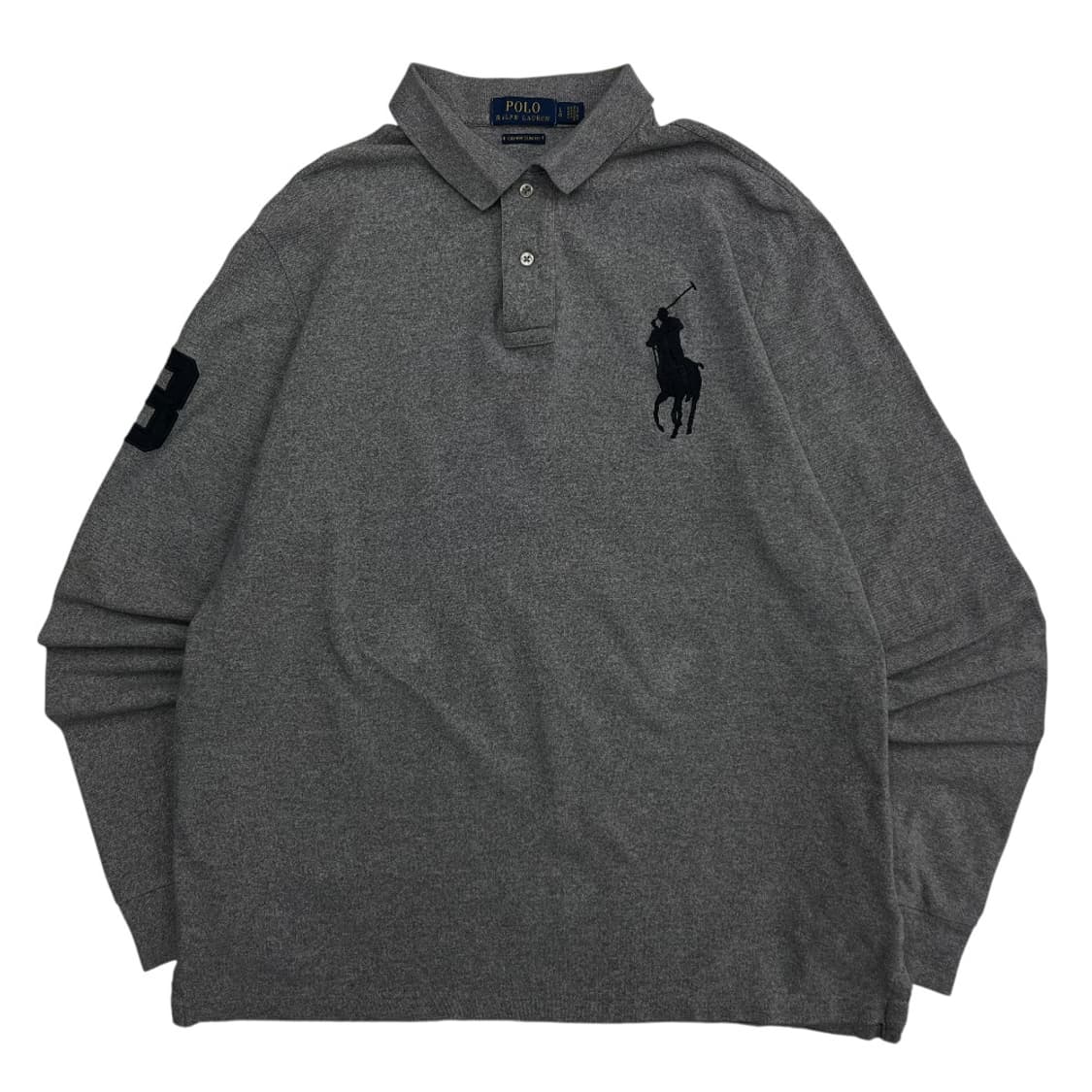 폴로 랄프로렌 블랙 빅포니 그레이 pk티 L 상품이미지2