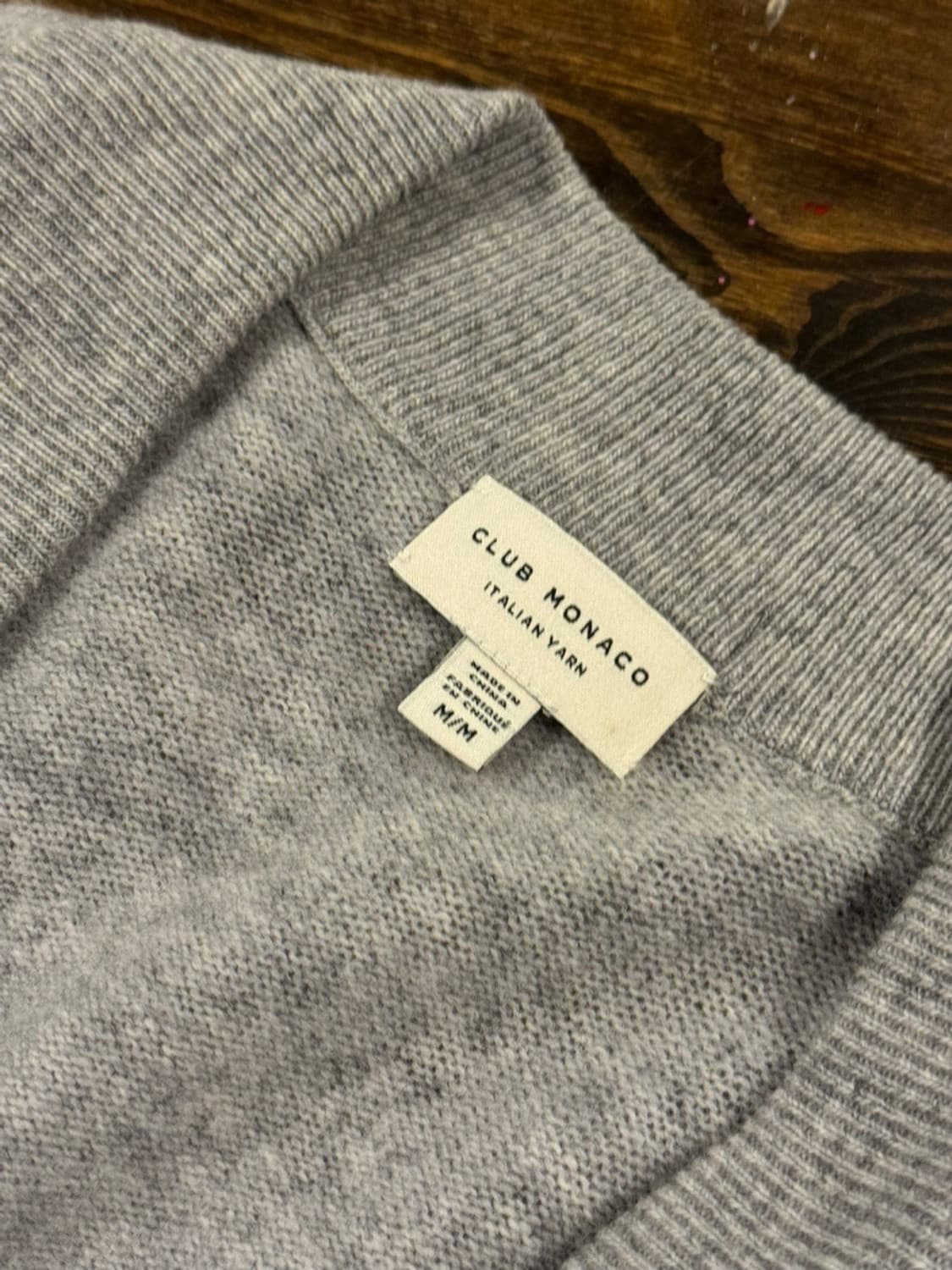 클럽모나코 니트 블루종 100 상품이미지7