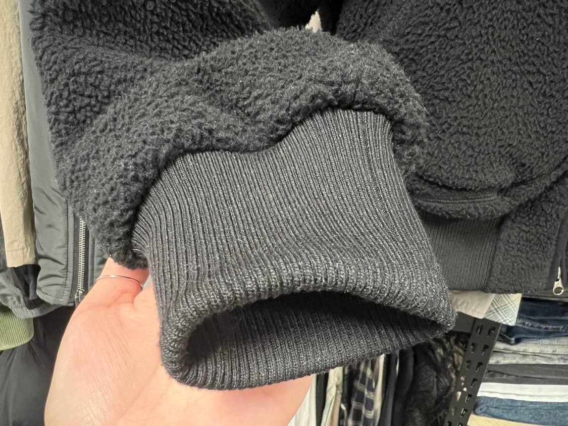 코이세이오 ROUND COLLAR FLEECE JACKET BLACK 상품이미지8