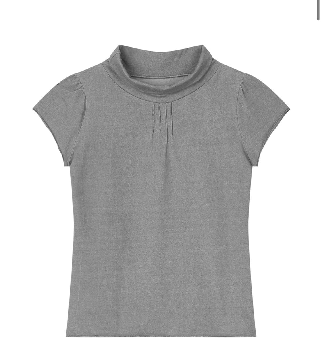 buttony HALF-NECK PINTUCK SHORT SLEEVE 상품이미지1