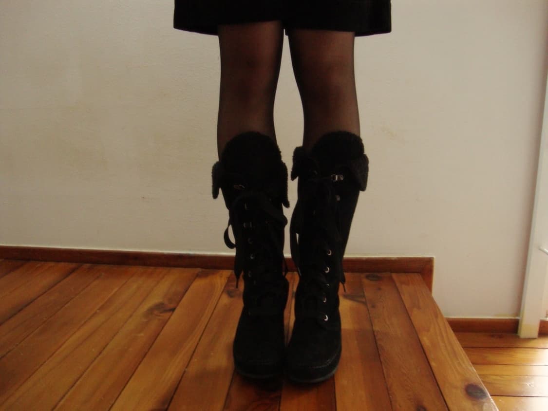 블랙 롱부츠 상품이미지1