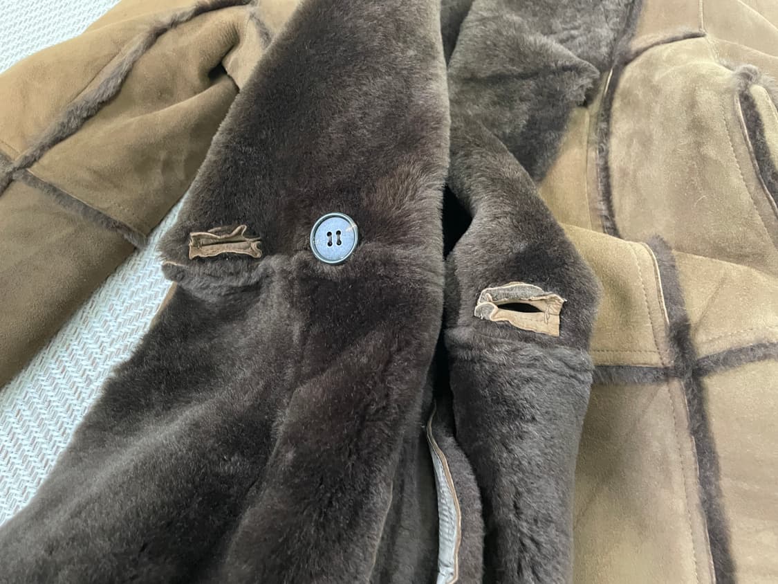 레킵 요시에 이나바 시어링 스웨이드 무스탕 코트 J03527 상품이미지5