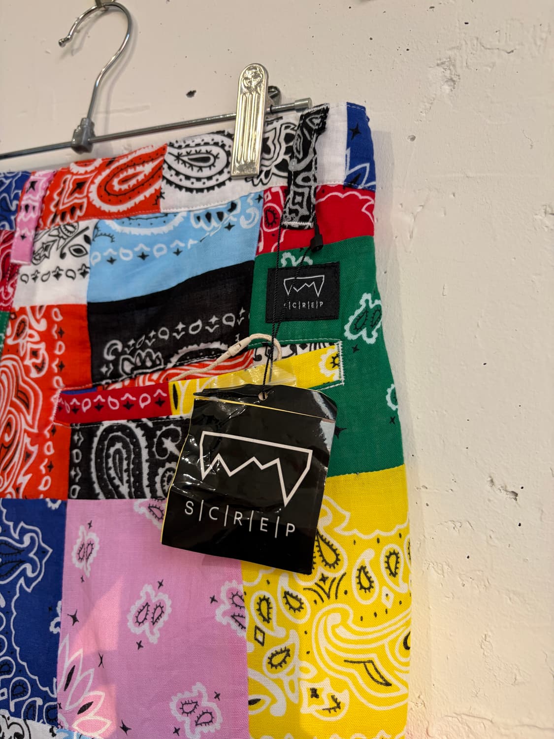 screp bandana patchwork shorts  상품이미지5