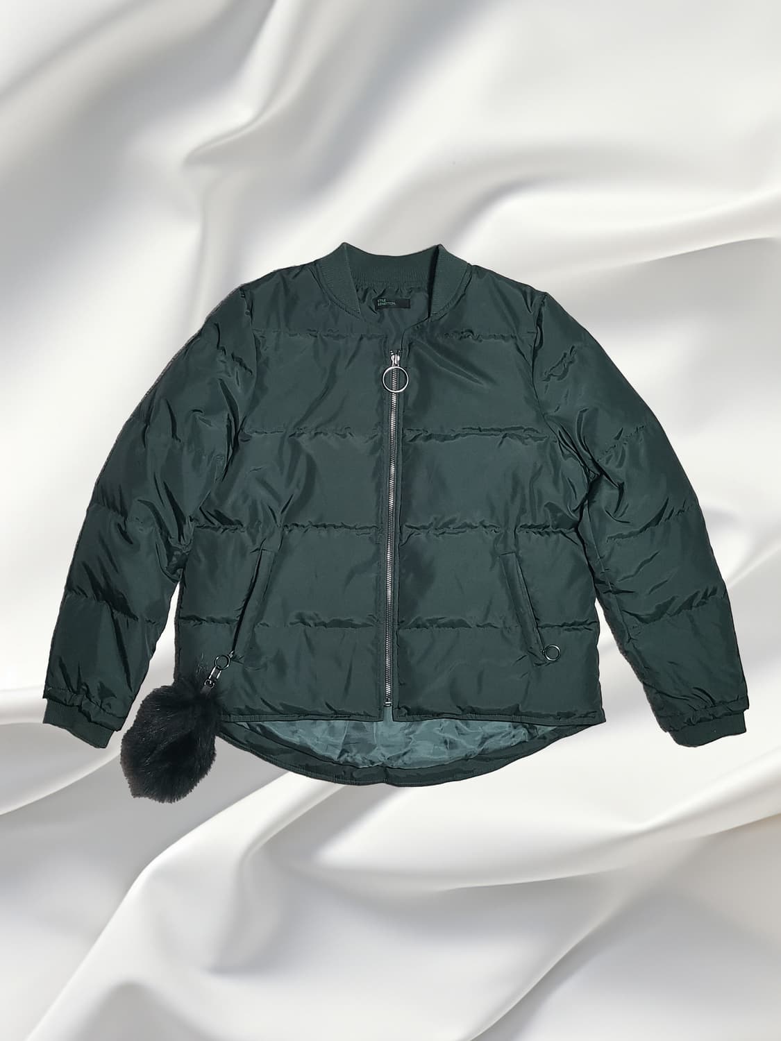 베네통 폭스 퍼 디테일 덕다운 패딩 점퍼 숏패딩 상품이미지1