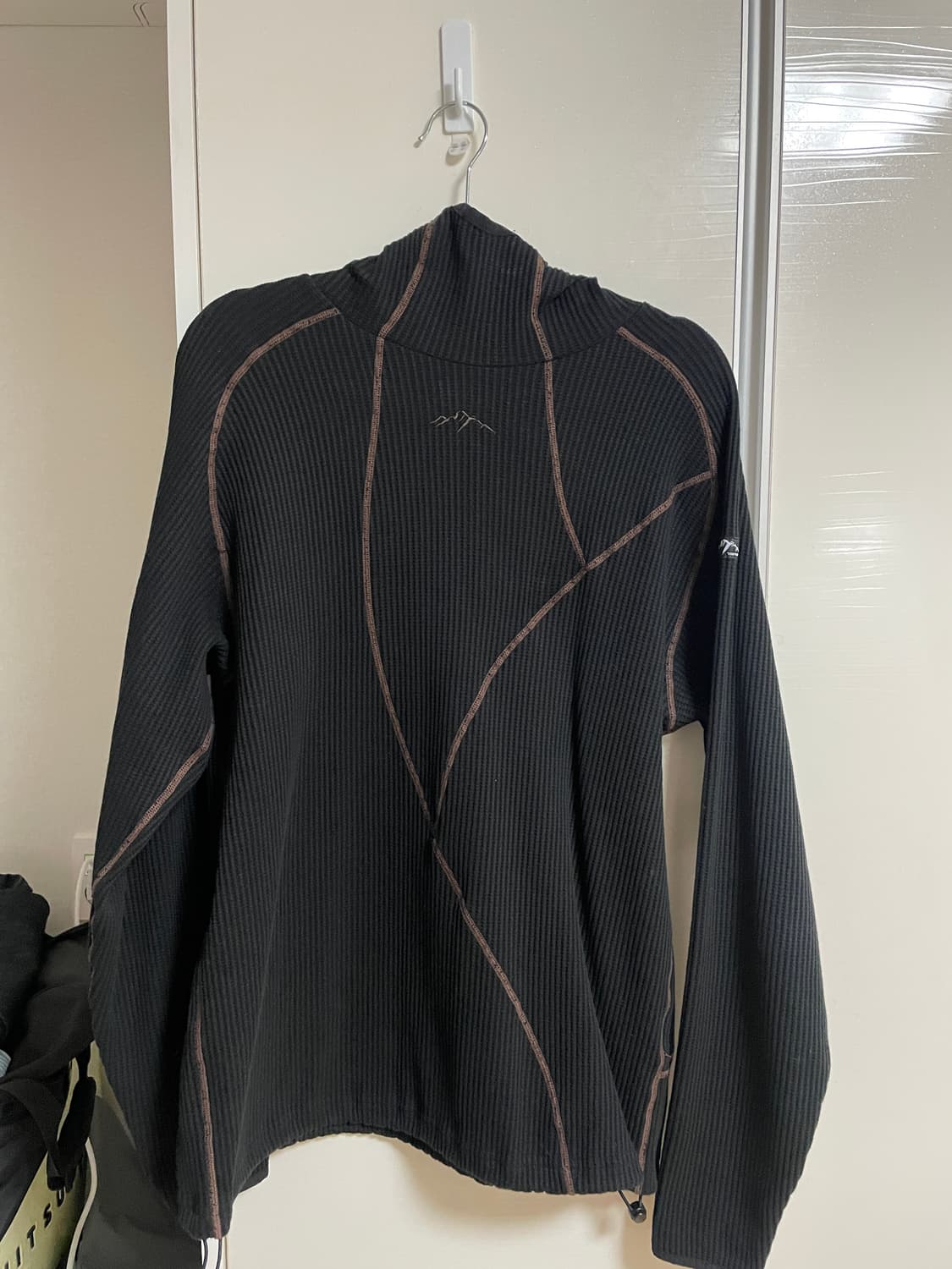 콜드웜 워머 후드 (블랙, L) 상품이미지2