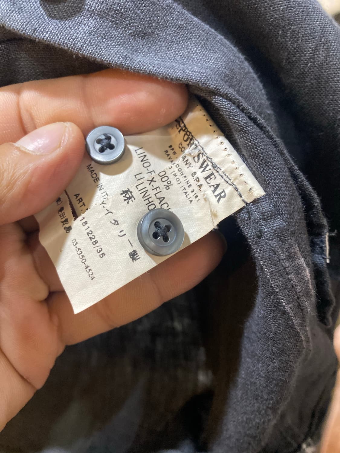 cp company cp컴퍼니 헴프원단 셔츠 L 상품이미지5