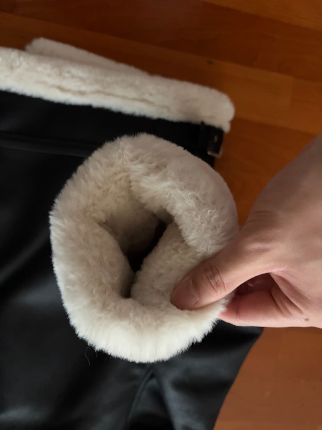 도프제이슨 하이넥 레더 무톤 자켓 m 상품이미지6