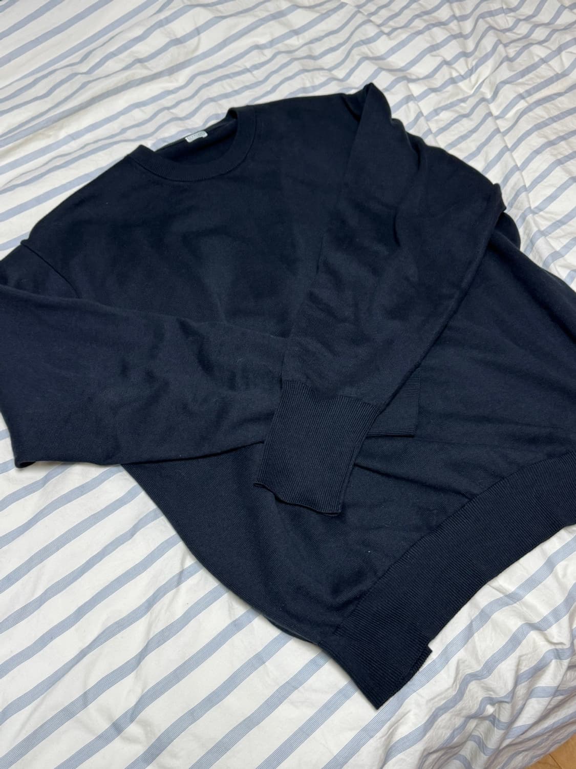 [4] 26ss 아프레쎄 코튼 니트 블랙 상품이미지3