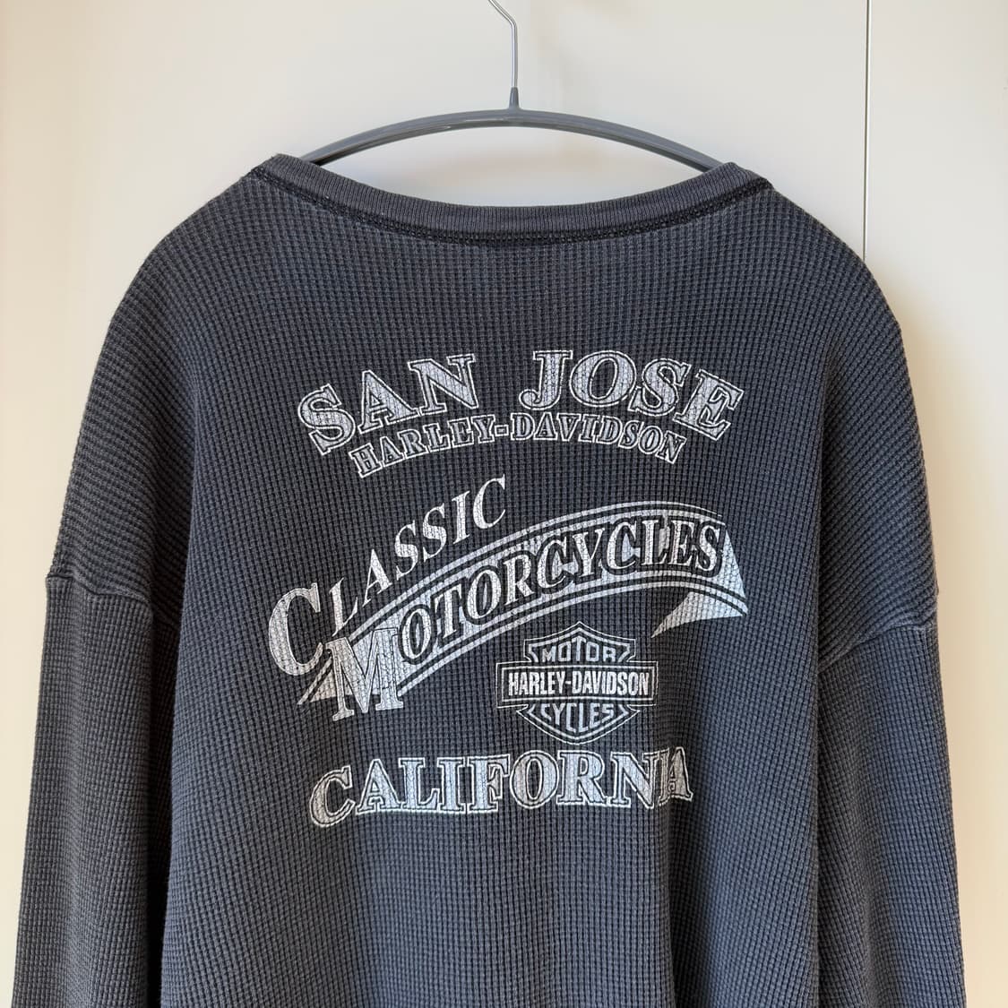 90s 빈티지 할리데이비슨 와플 롱슬리브 써멀 상품이미지9