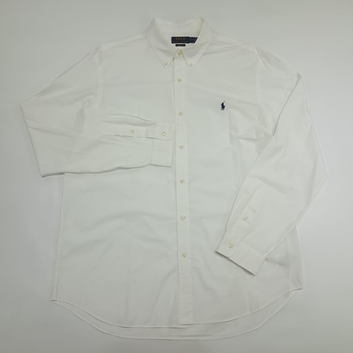 Co667 2XL 폴로 랄프로렌 화이트 QR 긴팔 셔츠 남방 상품이미지2