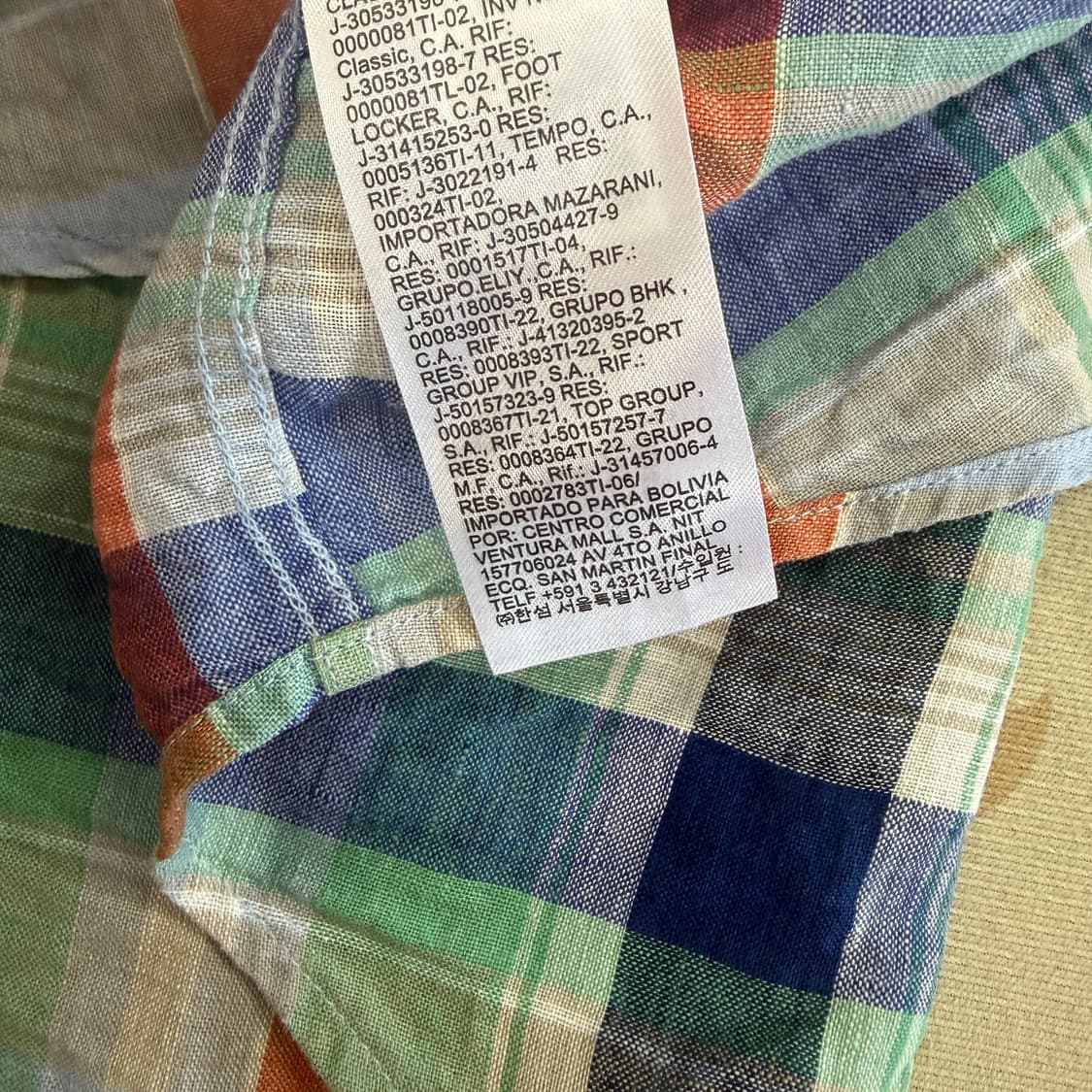 (XL)타미힐피거 Tommy hilfiger 체크린넨셔츠 상품이미지5