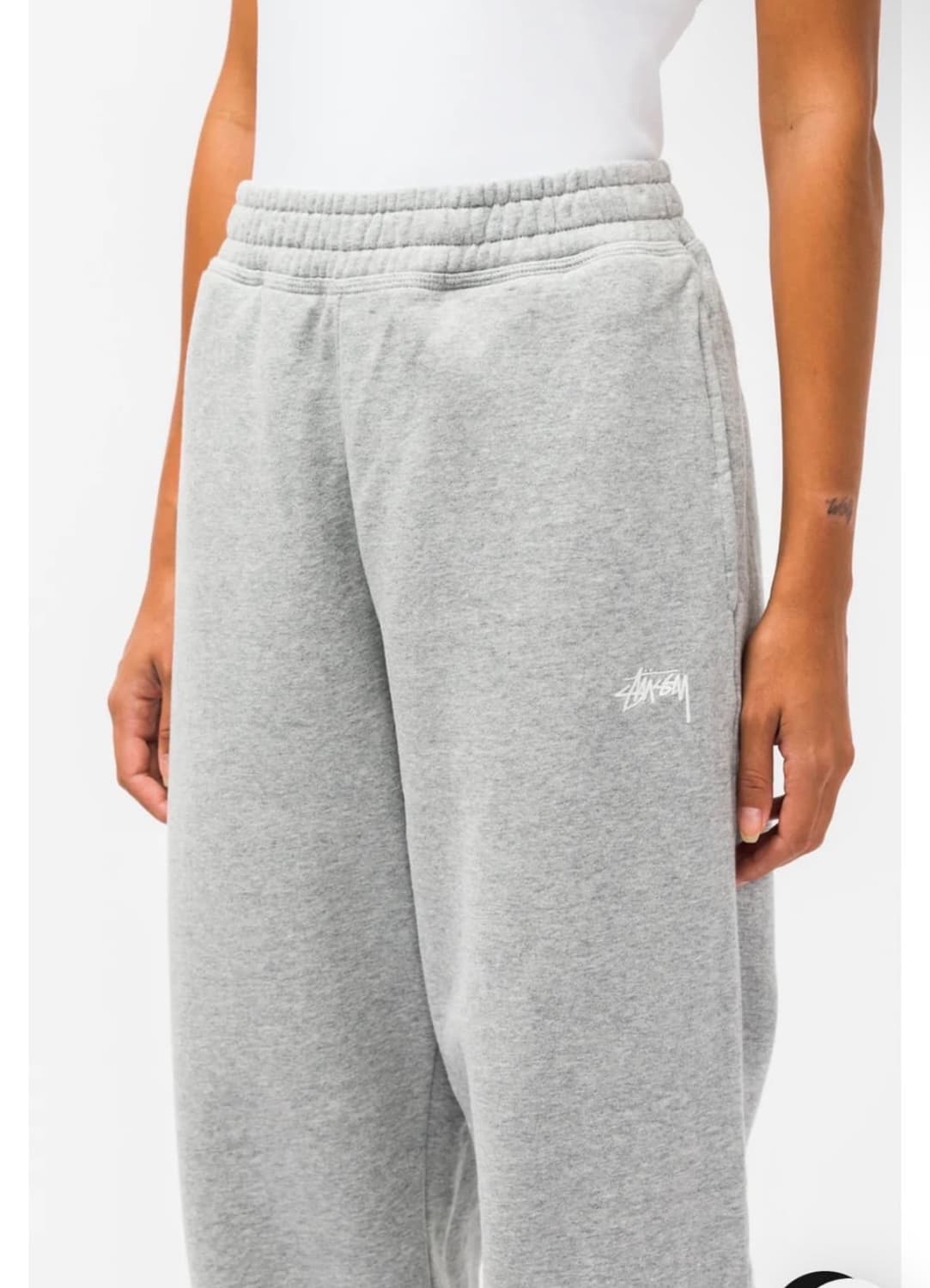 (S) 스투시 오버다이드 스웻 팬츠 그레이헤더 상품이미지1
