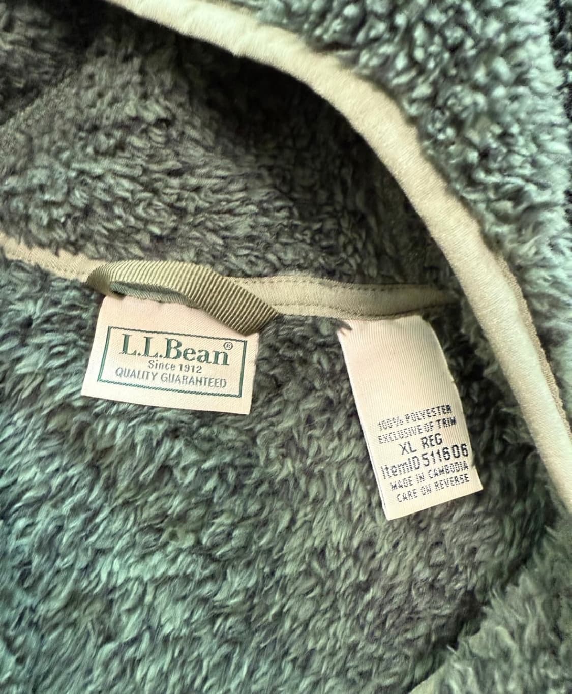 빈티지 엘엘빈 하이파일 플리스 후디 후리스 xl 상품이미지3