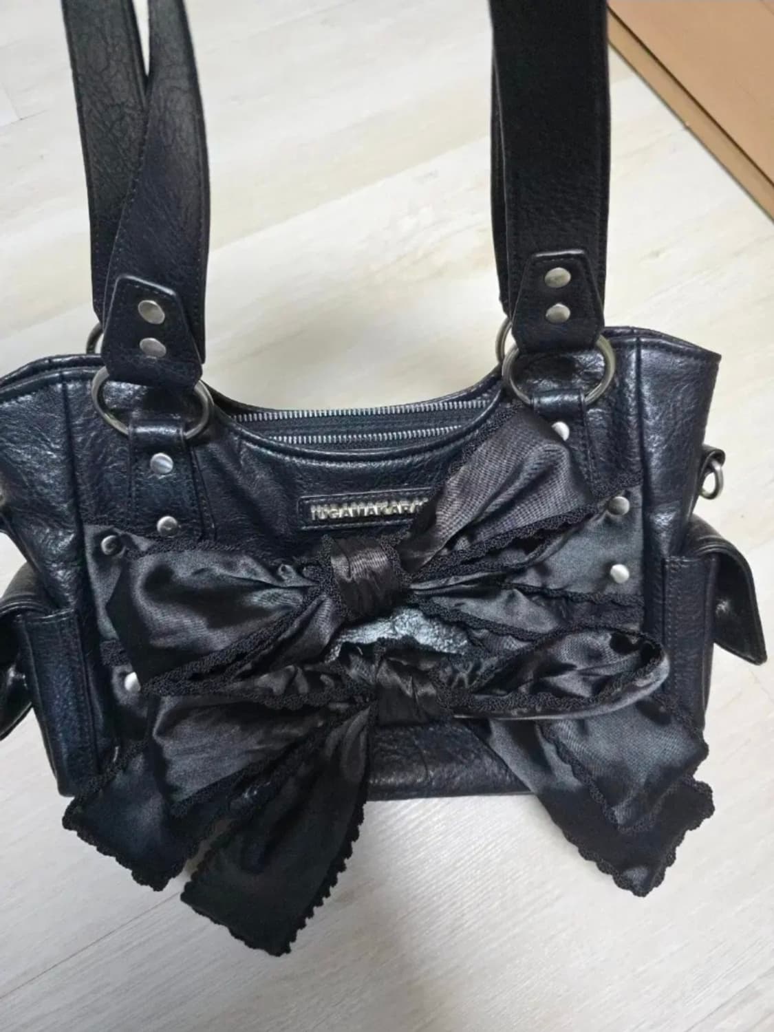 이우가마카라스 리본 숄더백 상품이미지2