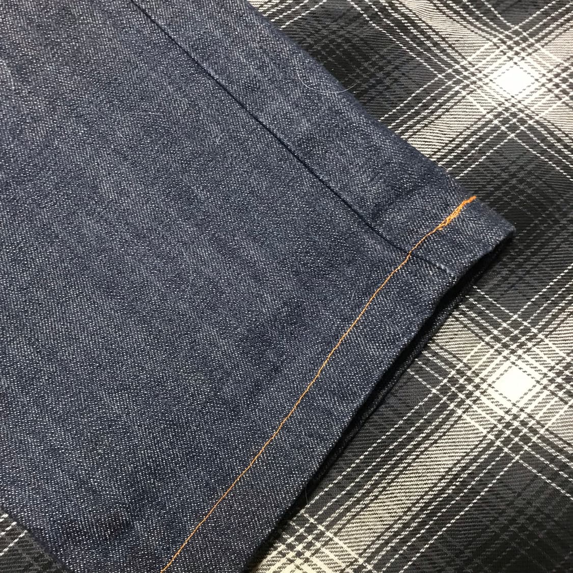 재팬 90-00s 유니클로 재팬라인 생지 리지드 크롭 데님 상품이미지5