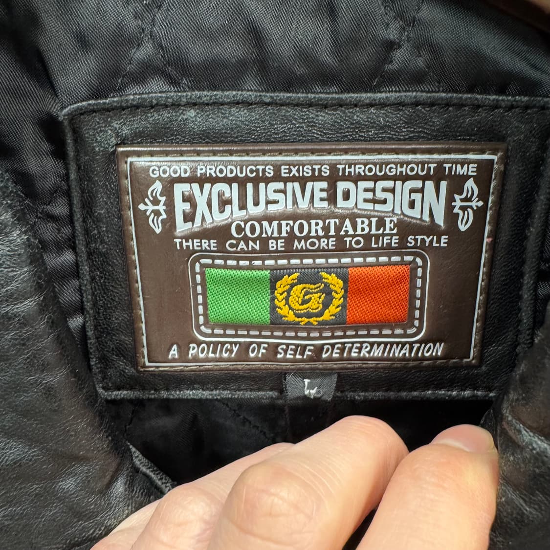 빈티지 양가죽 클래식 블루종 레더 자켓 투포켓 디테일 블랙 상품이미지5