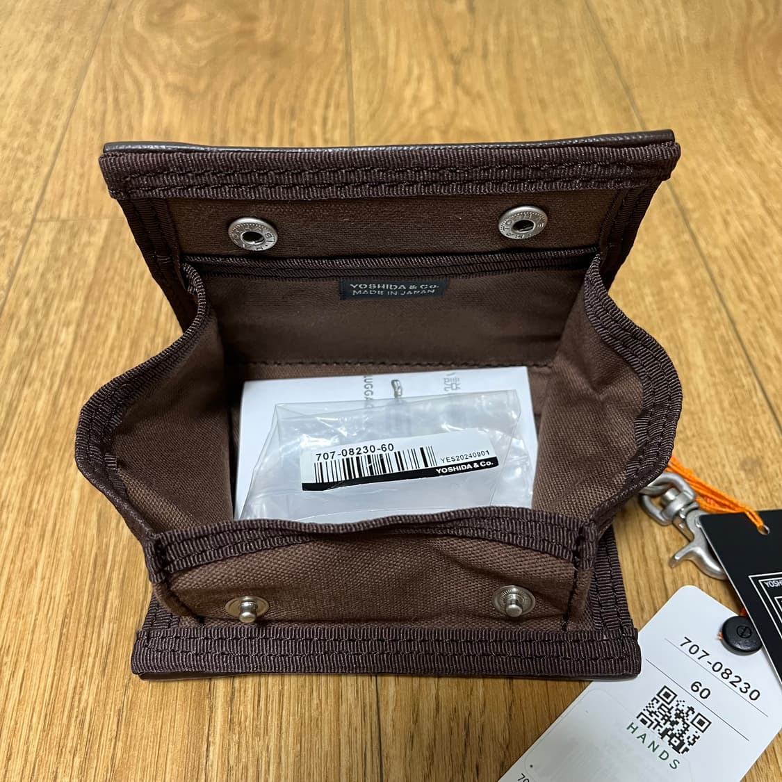 새상품 요시다 포터 707-08230 브라운 반지갑 카드지갑 porter 상품이미지4