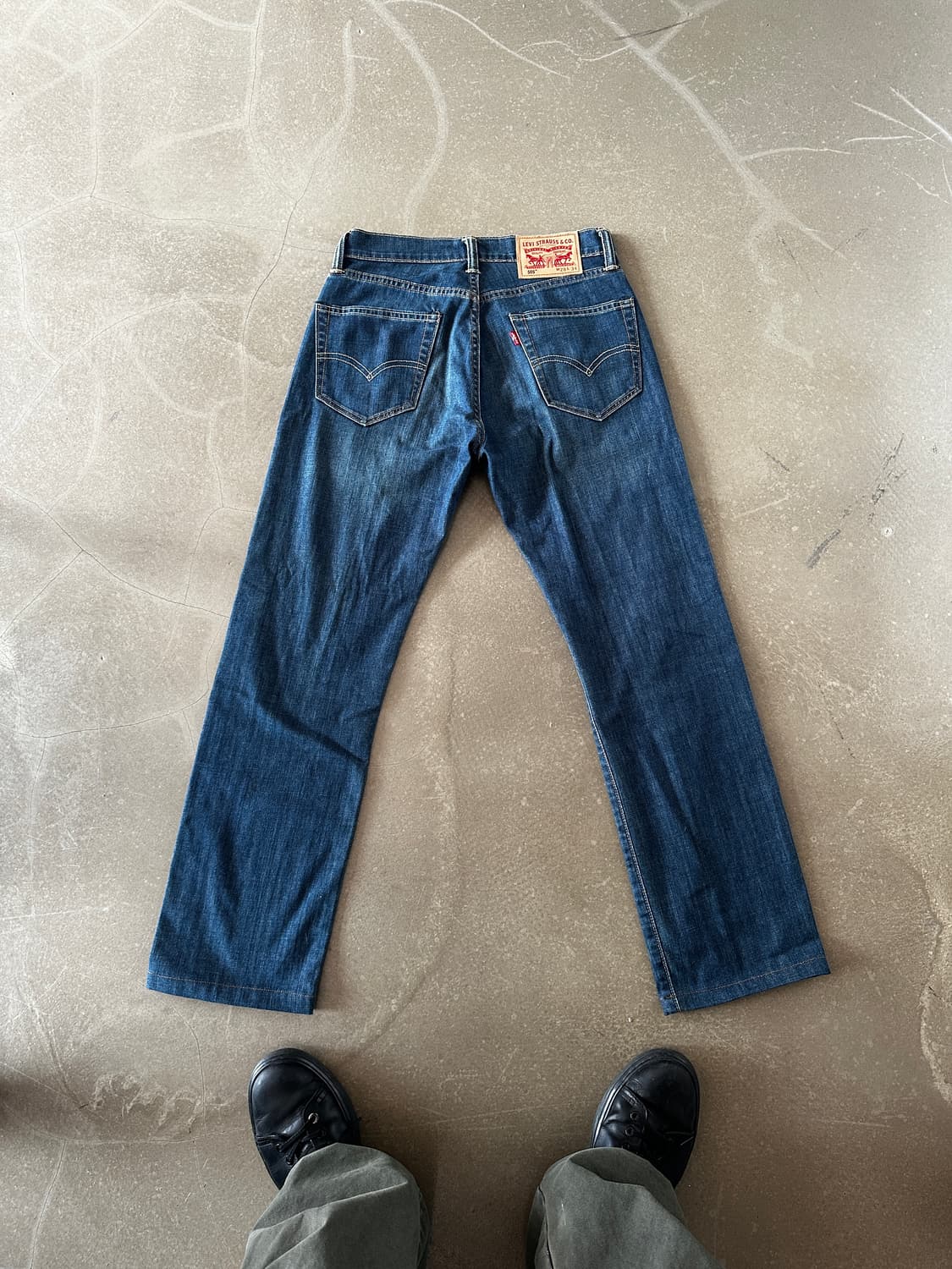 Levis 505 레귤러핏 미디엄 인디고 데님팬츠  상품이미지1