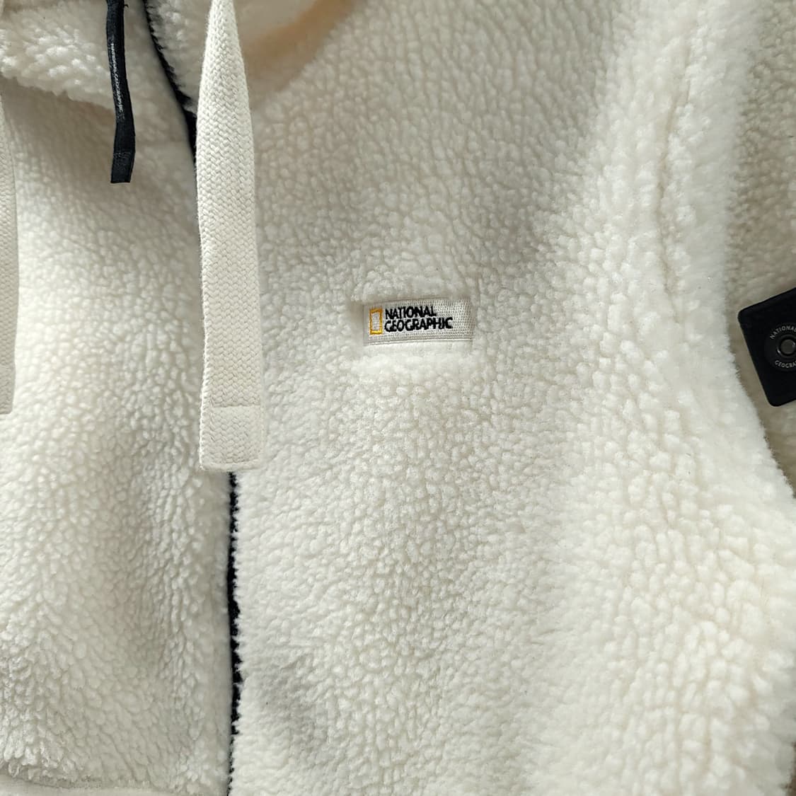 [S] 내셔널지오그래픽 아이보리 코스토니 후드 플리스 집업 상품이미지5