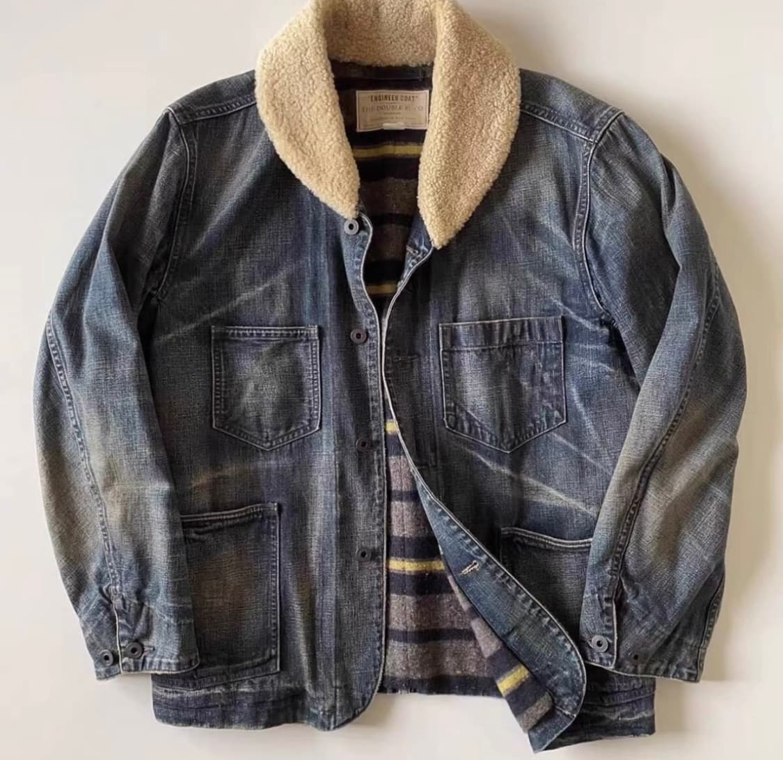 rrl 시어링 데님자켓 m 새상품 상품이미지1