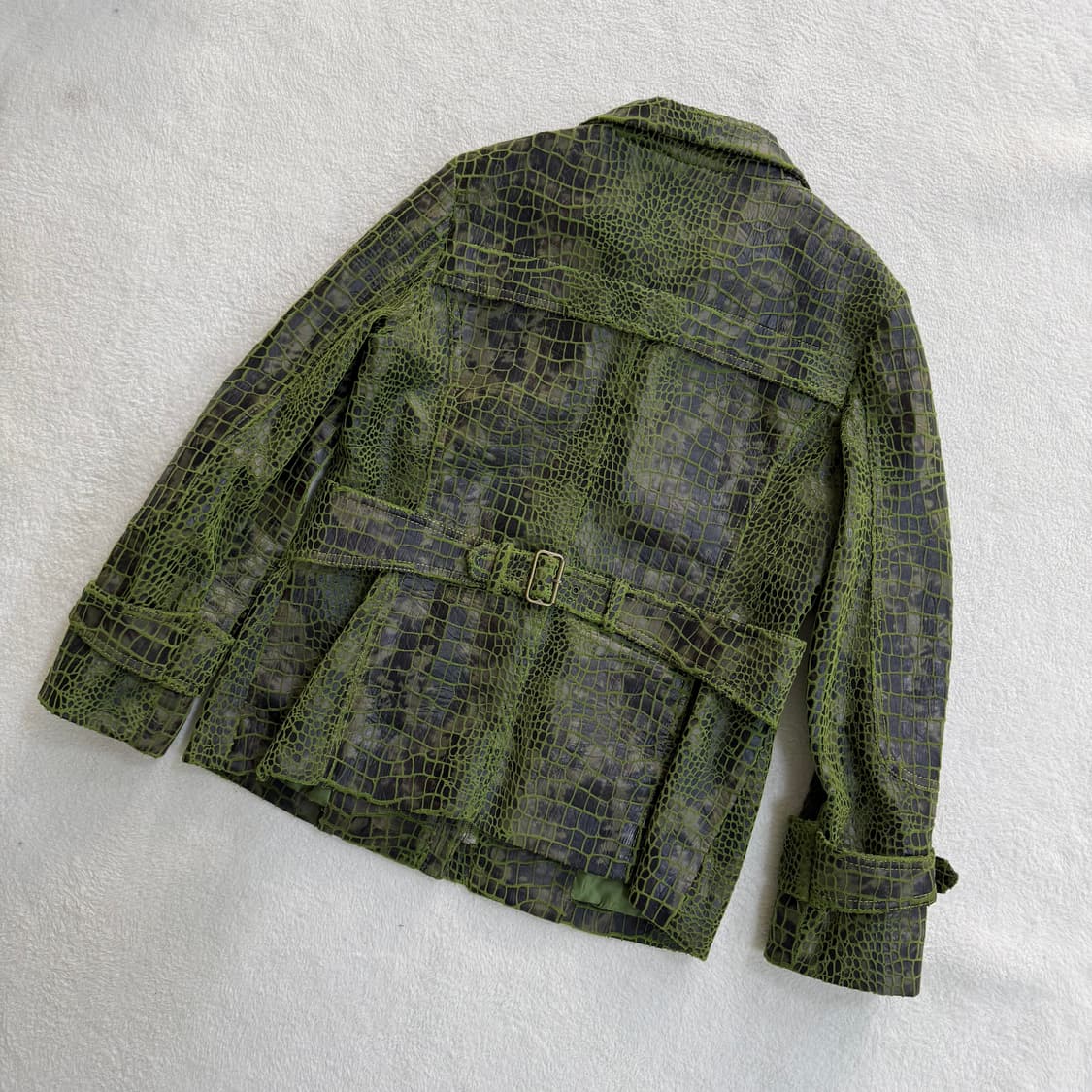 M 에이스 크로커다일 레더 자켓 0326T 상품이미지2