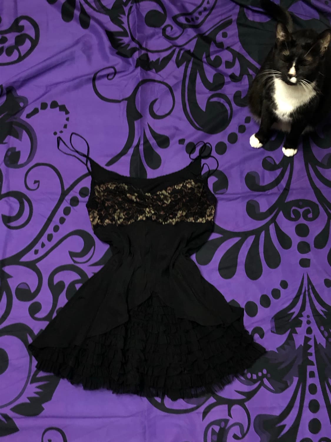 New 대대장템 그런지 페어리 락시크 레이어드 끈 미니탑 상품이미지3