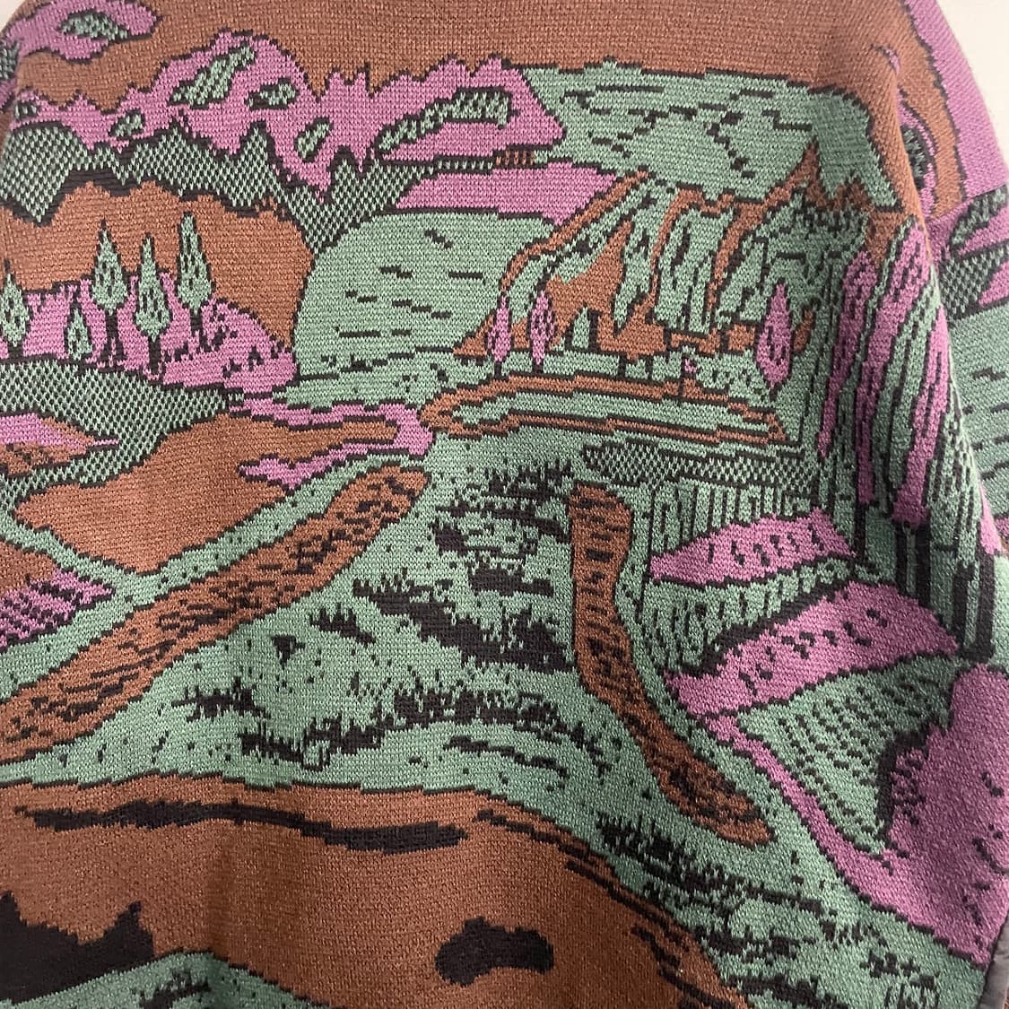 빈티지 자수 라운드 울 니트 상품이미지8