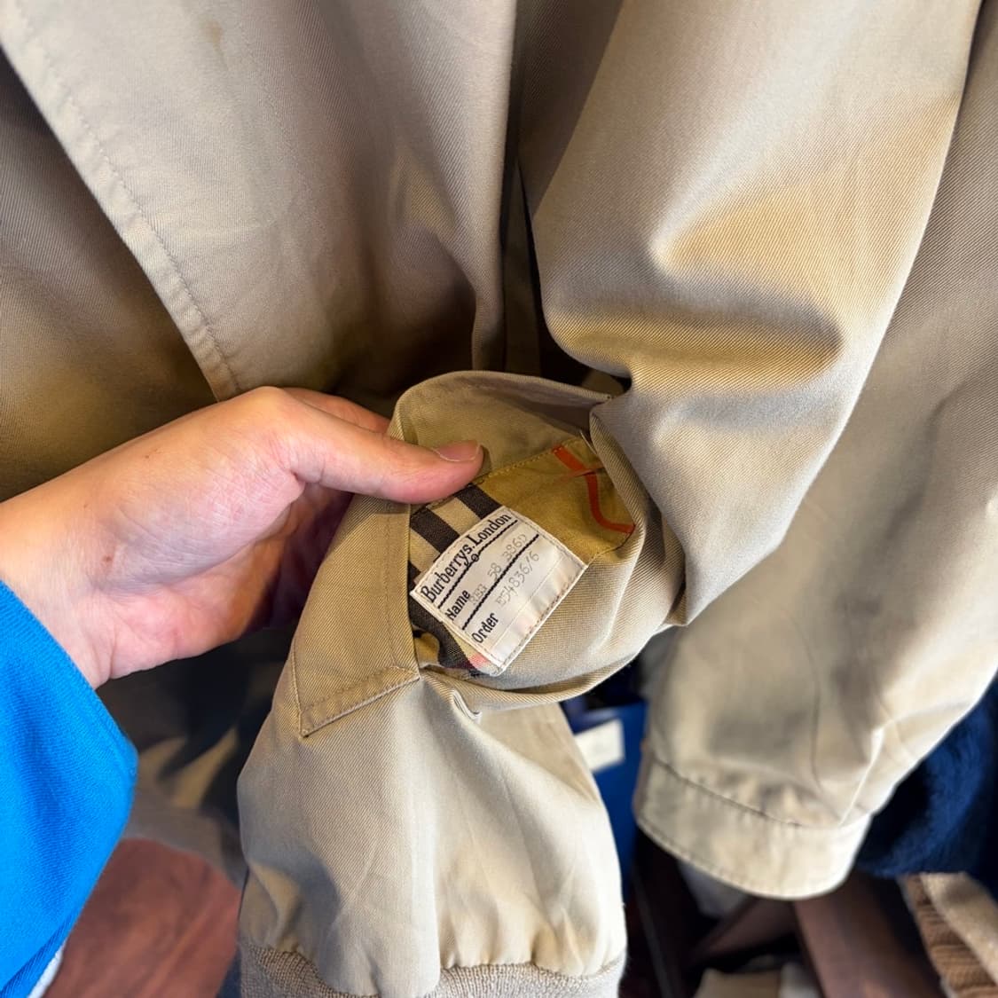 15527 - 버버리 베이지 블루종 자켓 상품이미지6