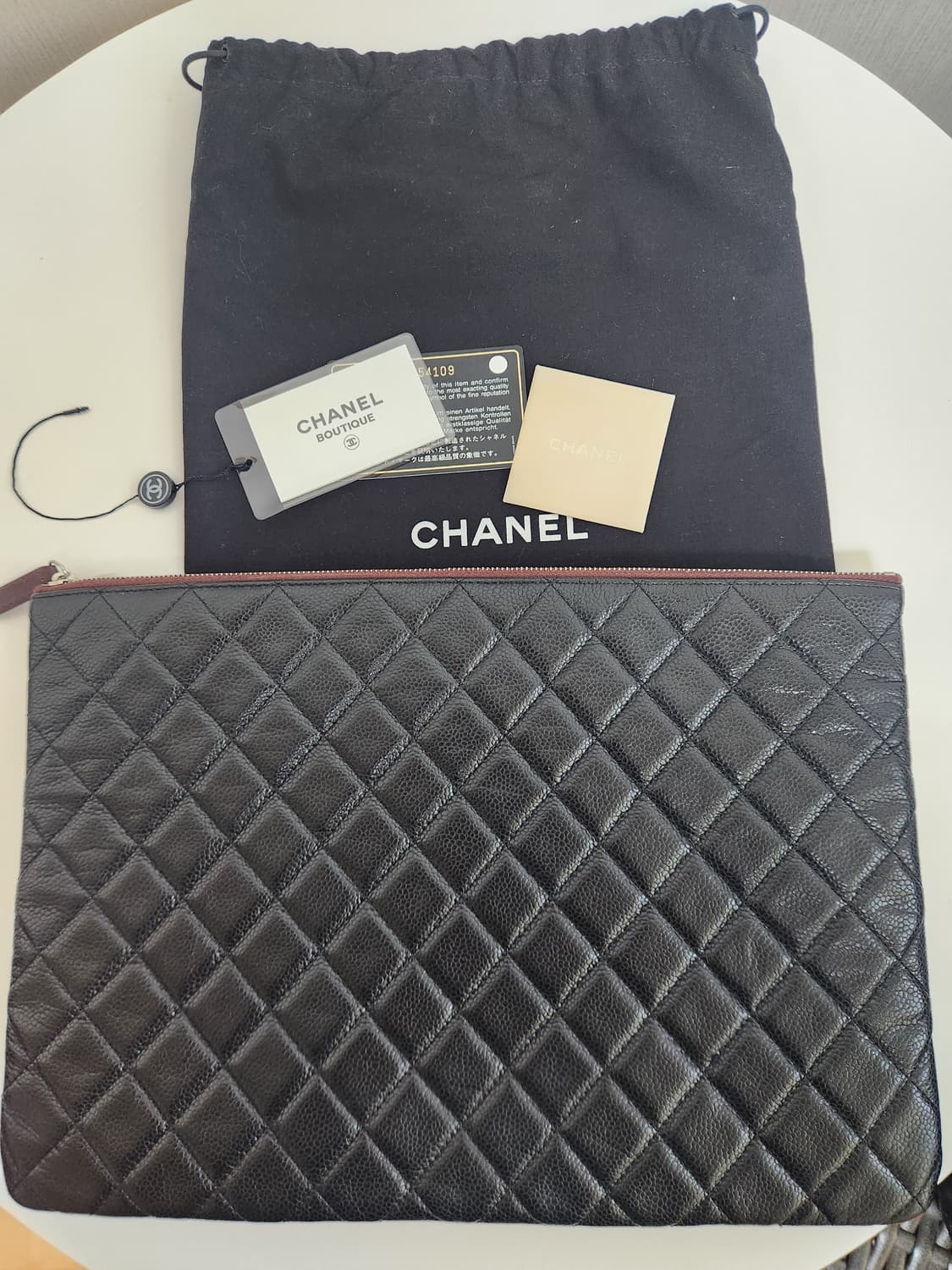 샤넬 캐비어 클러치백 상품이미지2