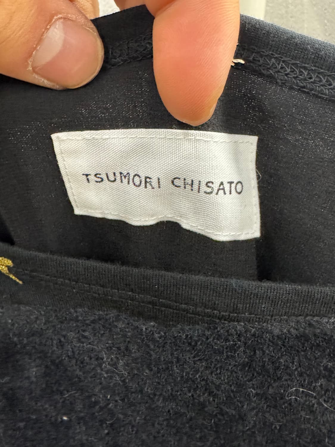 츠모리 치사토 블랙 패턴 원피스 상품이미지2