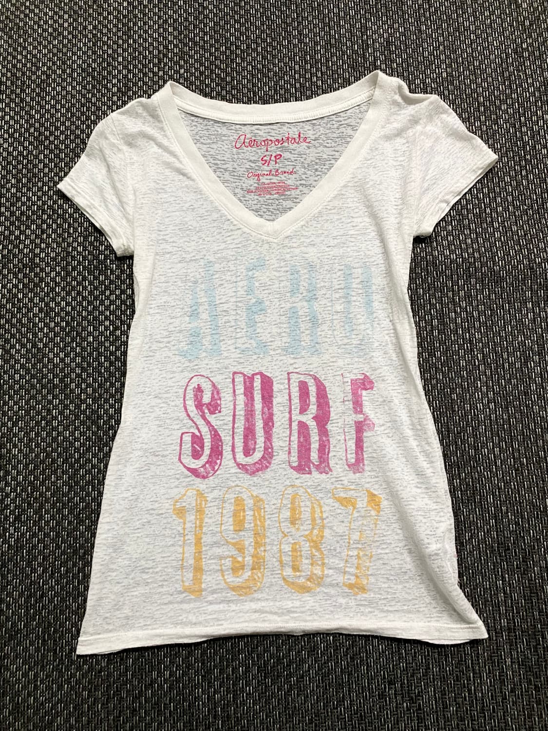 Y2K kitsch Mood Print Slim Fit Tee 상품이미지3