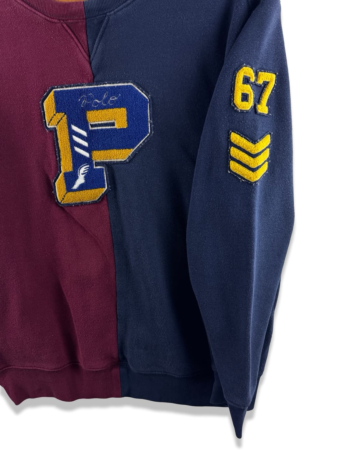 폴로랄프로렌 P WING 버건디 네이비 스웻셔츠2998 상품이미지4