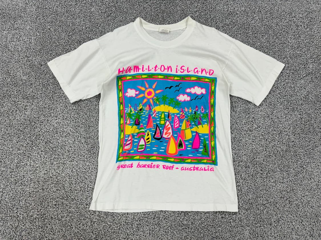 90s 해밀턴아일랜드 싱글스티치 반팔티 상품이미지1