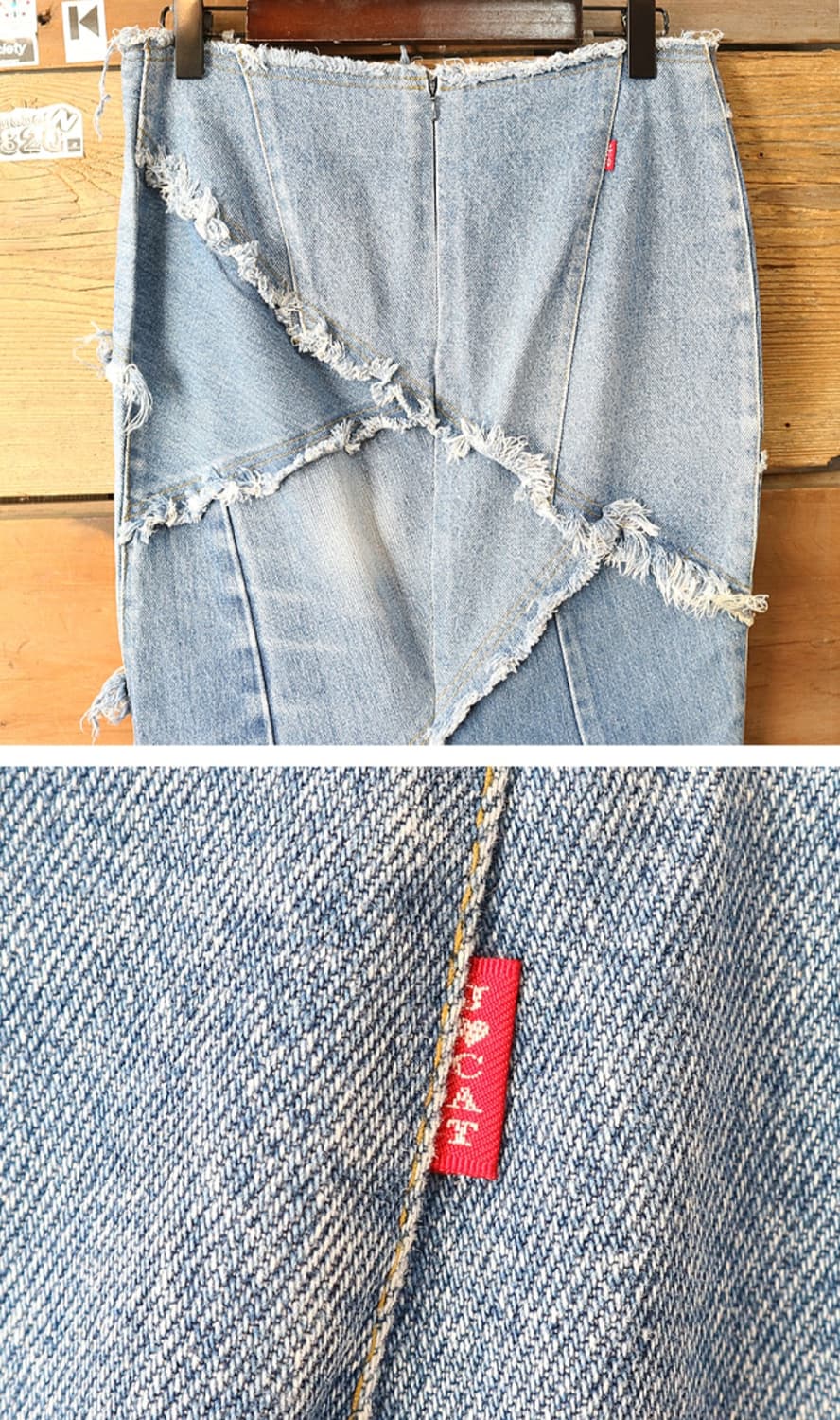 일본판 LEVIS X JUNGLE CAT 빈티지 리메이크 리바이스 스커트 상품이미지5