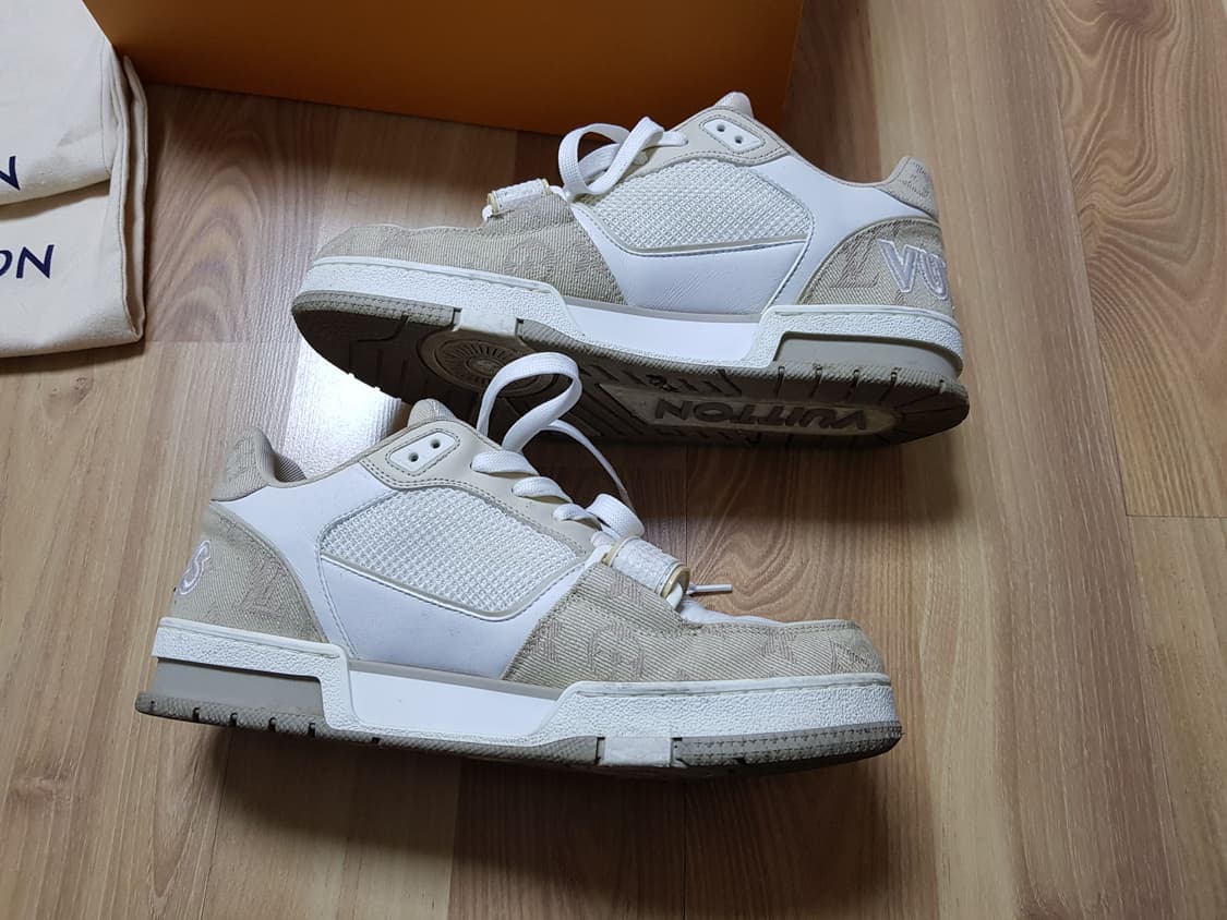 루이비통 LV 트레이너 스니커즈 베이지 상품이미지5