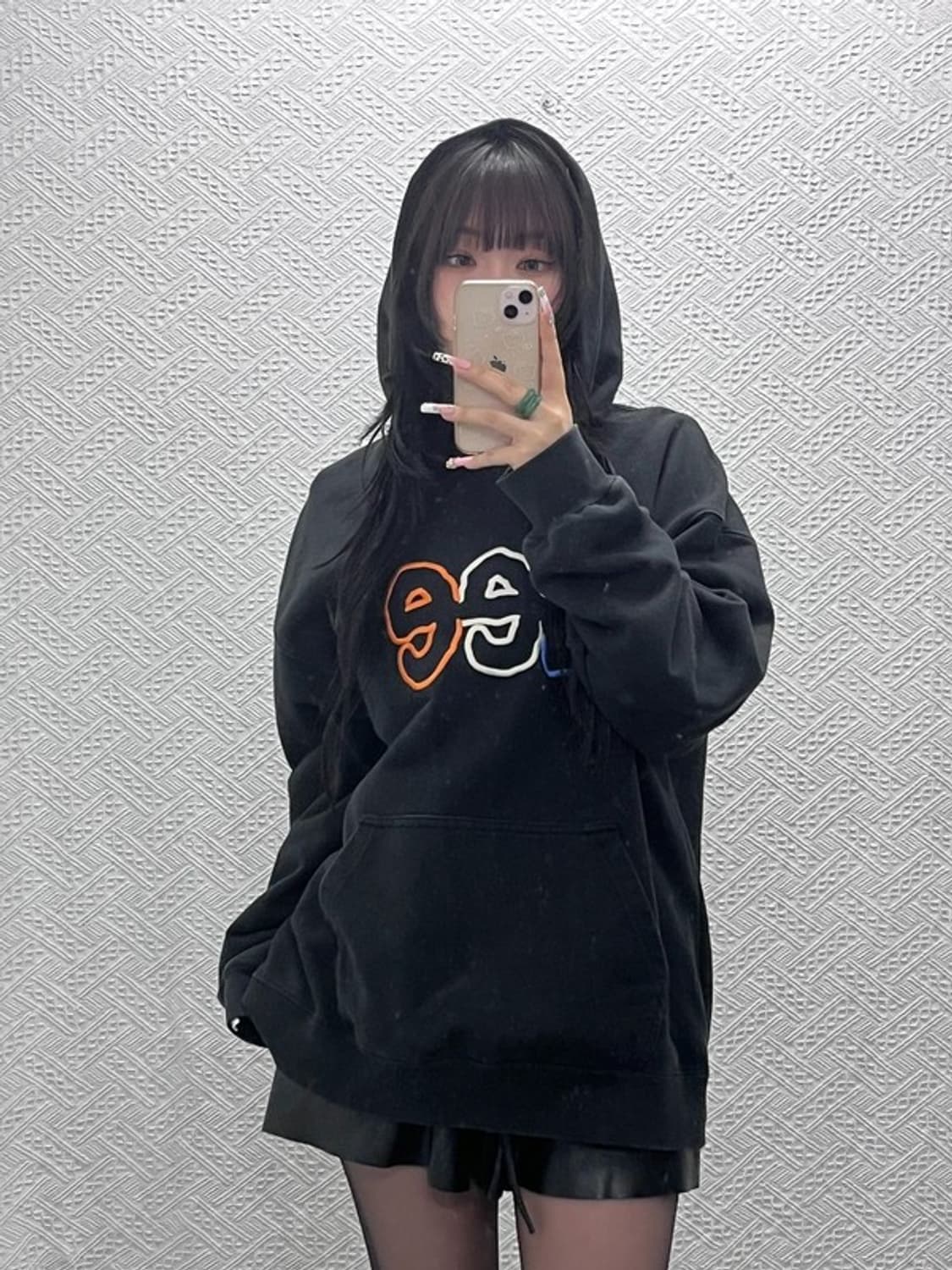 LEE 리 빈티지 스트릿 키치 컬러자수 후드티 XL C11401 상품이미지2