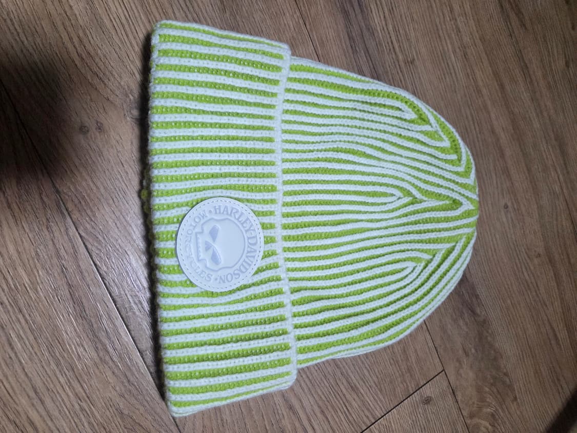 할리데이비슨 네온그린 비니 상품이미지1