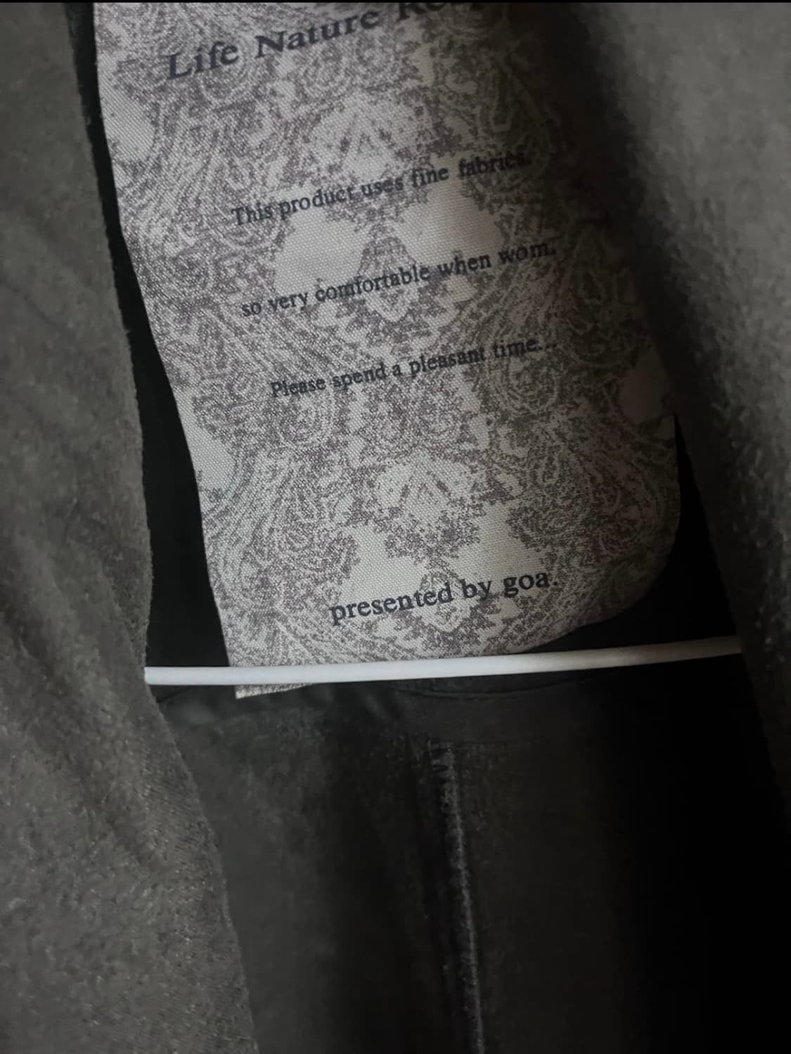 GOA 비대칭 하이넥 스웨이드자켓 상품이미지4