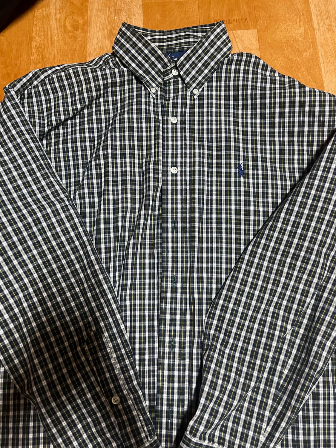 폴로랄프로렌 블레이크 체크셔츠 빅셔츠 느낌의 사이즈감 상품이미지1