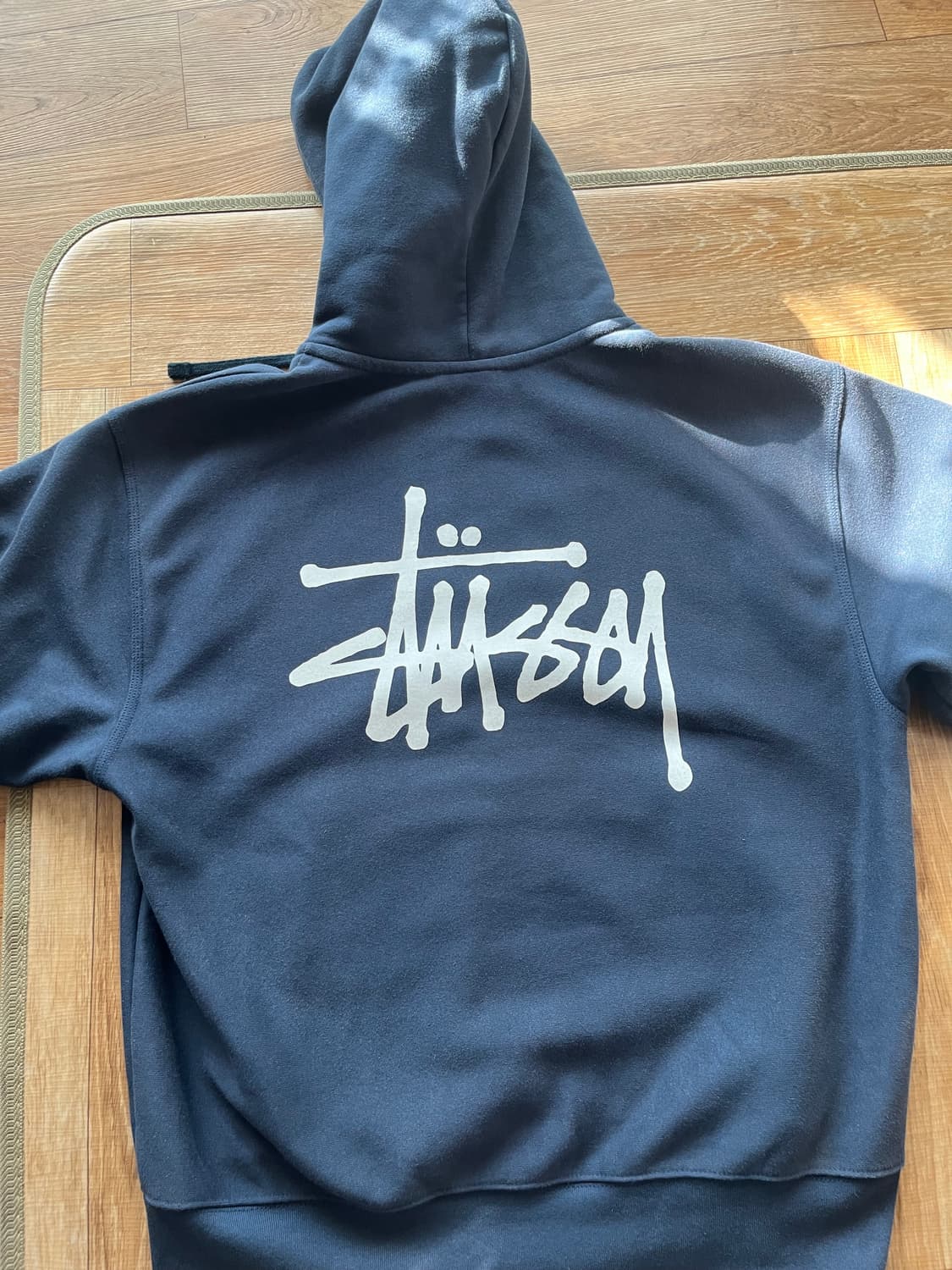 스투시 베이직 네이비 후드집업 상품이미지4