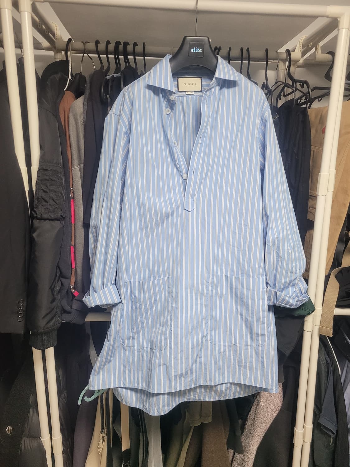 구찌 오버핏 롱 셔츠 상품이미지1