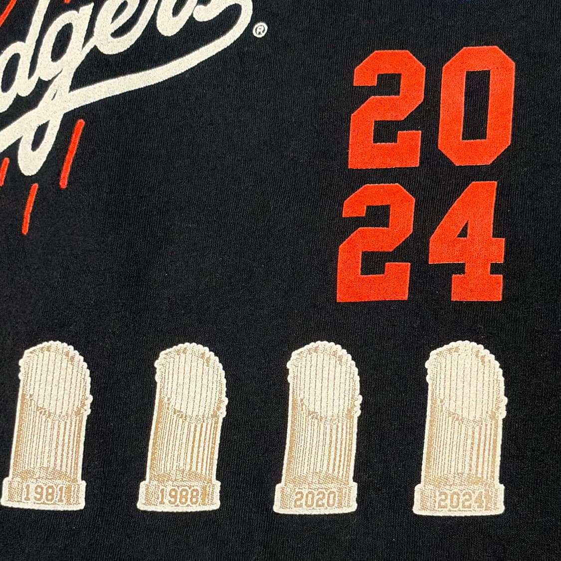 미국 빈티지 MLB 24년 LA다저스 우승기념 챔피언 반팔티 상품이미지10