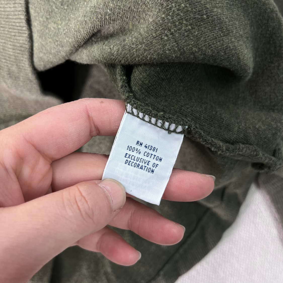 100 폴로랄프로렌 반집업 카키 코튼 니트 상품이미지5