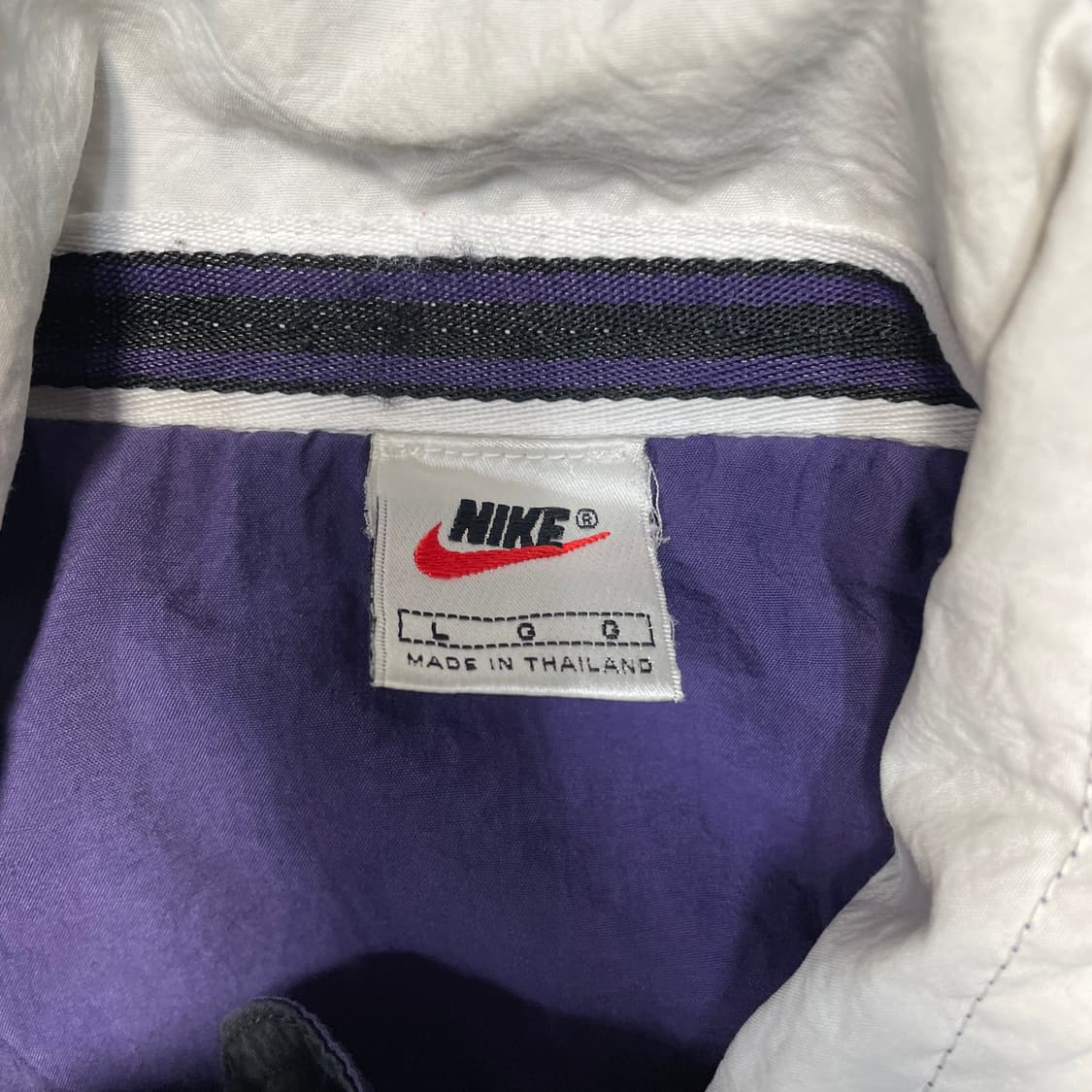 90s 나이키 테니스 로고 올드스쿨 트랙자켓 바람막이 L 상품이미지8