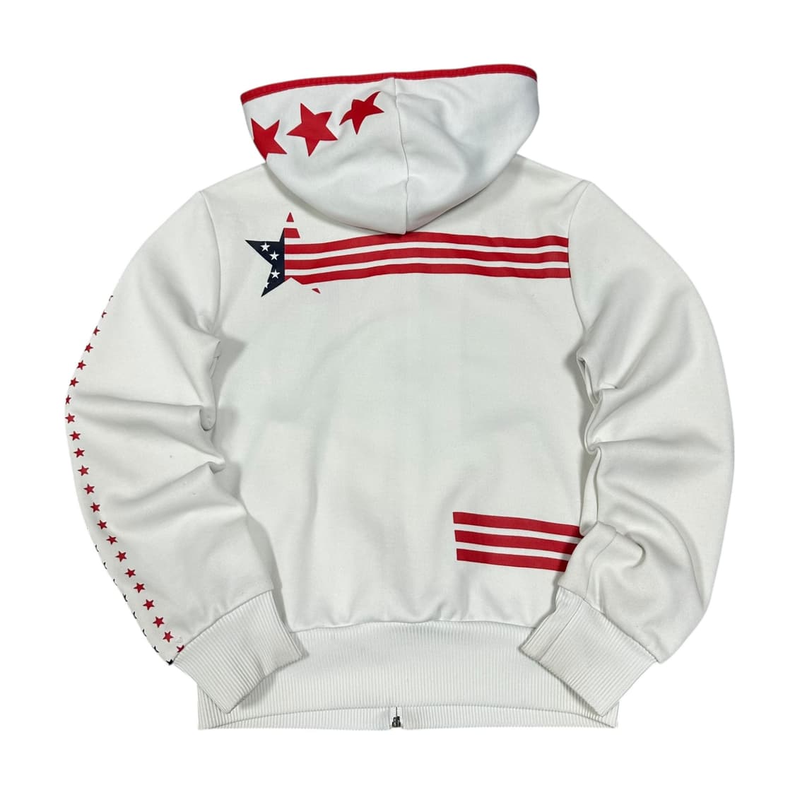 ✨ (바배) 아디다스 화이트 성조기 USA 후드 집업 희귀매물  상품이미지2